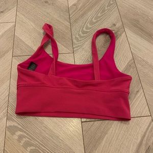Beach Riot Ribbed Bra Pink Small